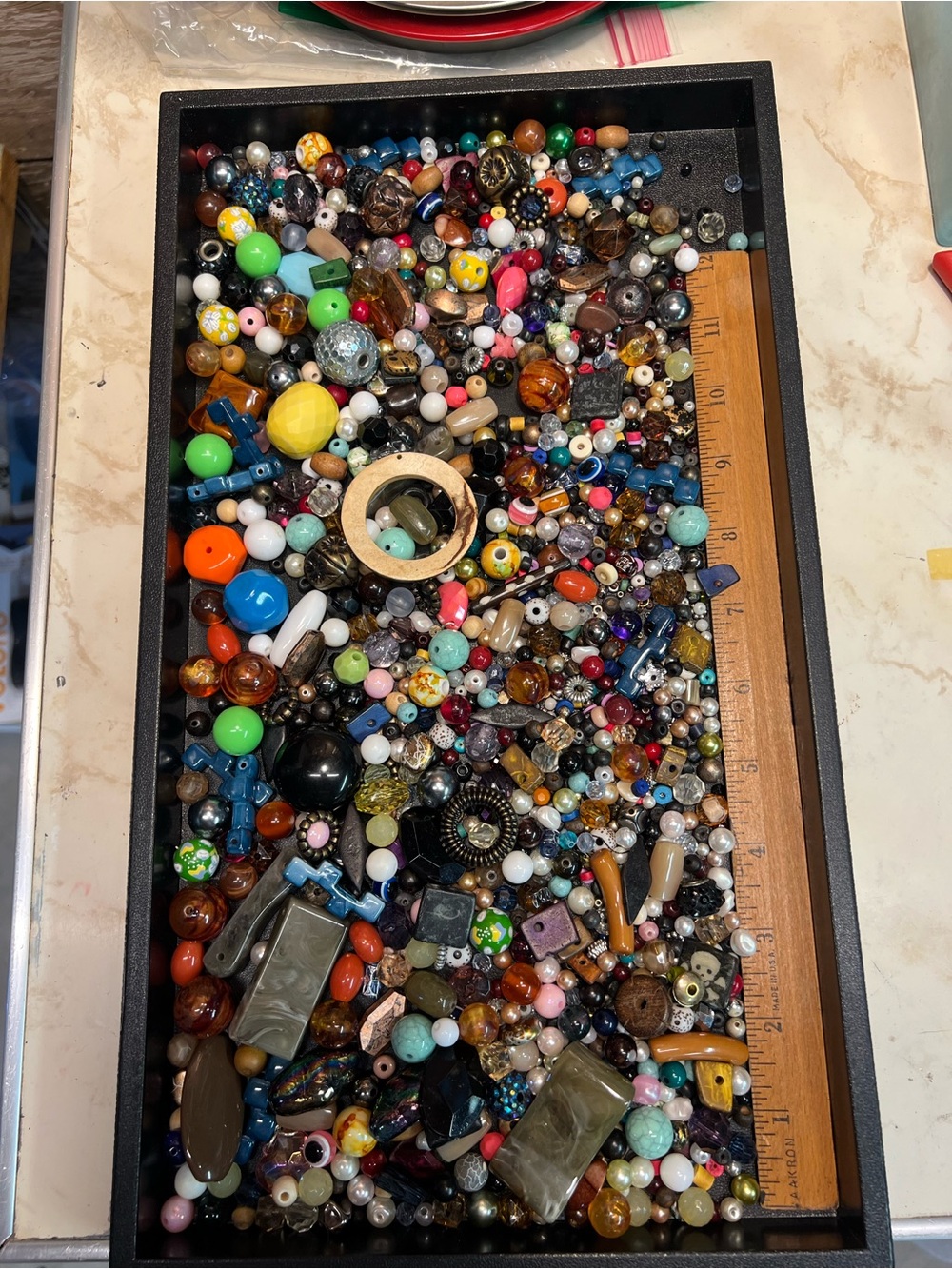 1 Pound Acrylic Craft Bead Mix